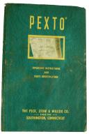 Pexto 14-U, 10-U, 12-U Series Shear Operation Manual Parts List